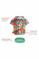 Puffin The Aloha Apricot Floral detail