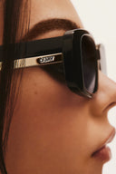 QUAY Black Karma Sunglasses detail