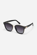 QUAY Black Act Natural Sunglasses side