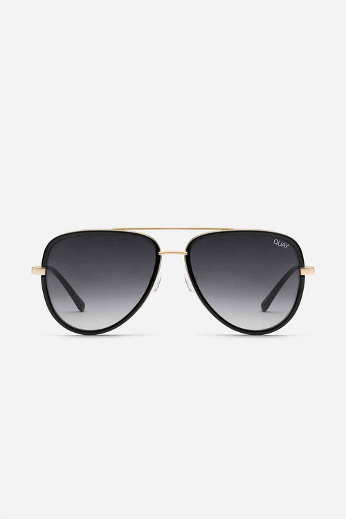 QUAY All In Mini Black Polarized Sunglasses