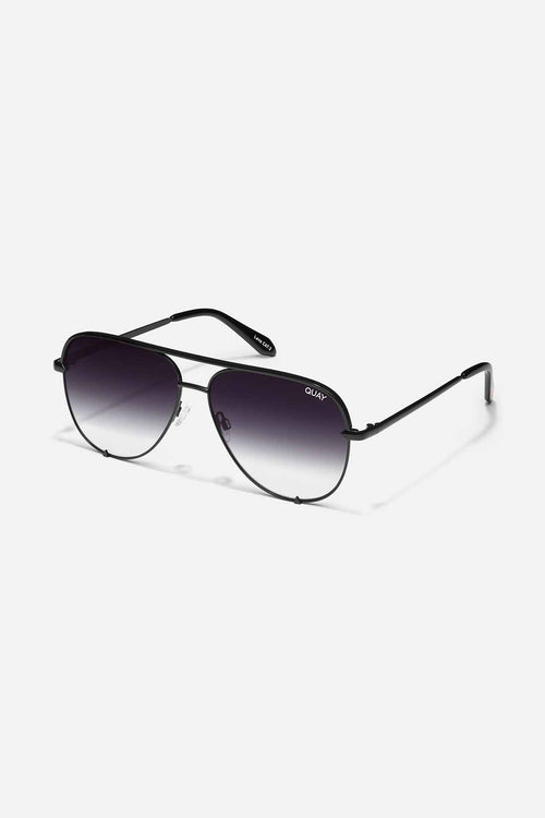 QUAY Black Fade High Key Sunglasses side