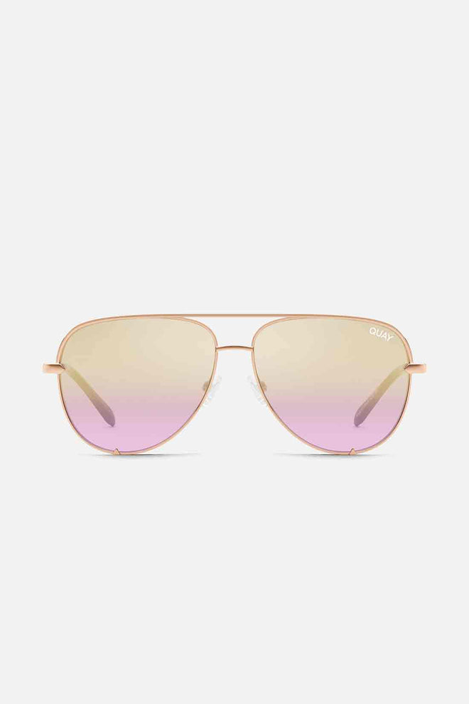 QUAY Rose Gold High Key Sunglasses