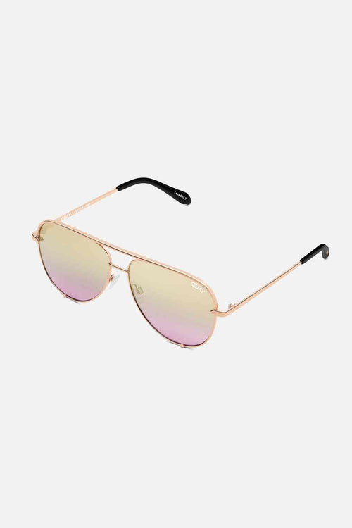 QUAY Rose Gold High Key Sunglasses side