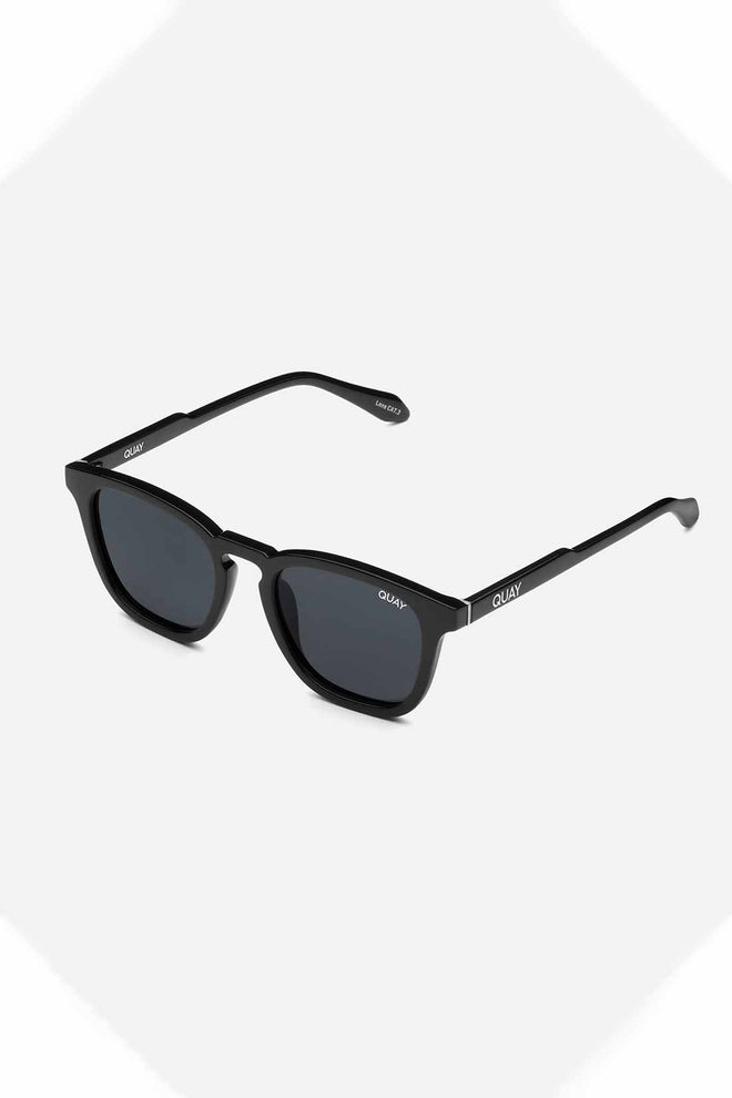 QUAY Black Polarized Jackpot Sunglasses side