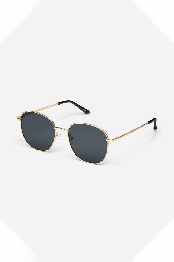 QUAY Gold Polarized Jezabell Sunglasses side