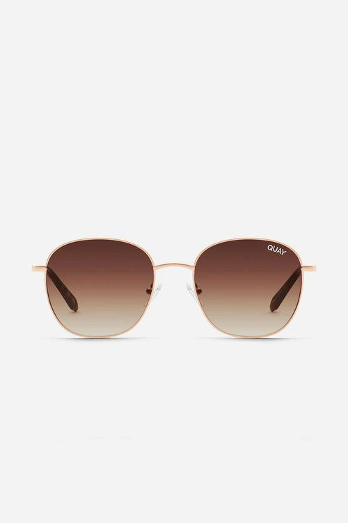 QUAY Rose Gold Jezabell Sunglasses