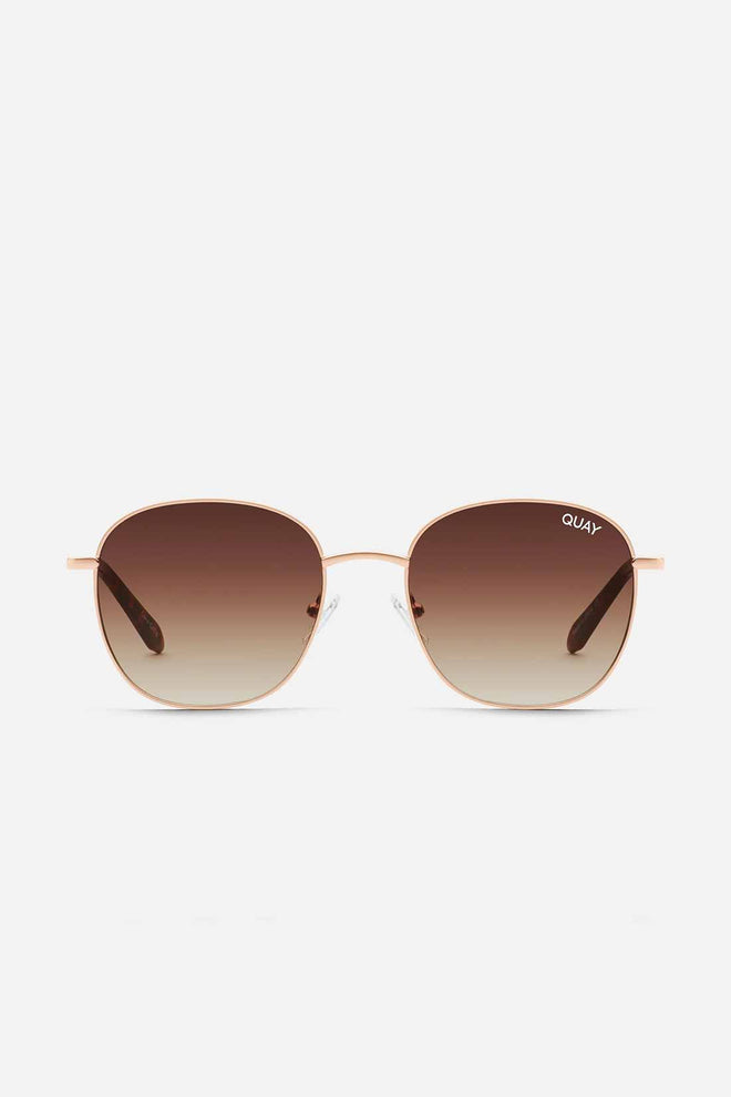 QUAY Rose Gold Jezabell Sunglasses