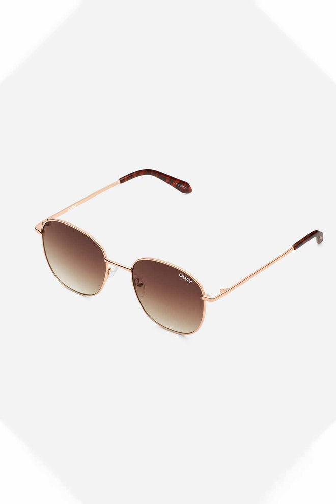 QUAY Rose Gold Jezabell Sunglasses