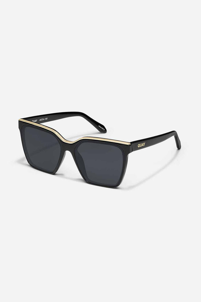 QUAY Black Gold Level Up Polarized Sunglasses side