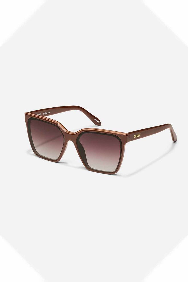 QUAY Chocolate Level Up Sunglasses side