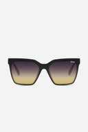 QUAY Matte Black Gold Level Up Sunglasses