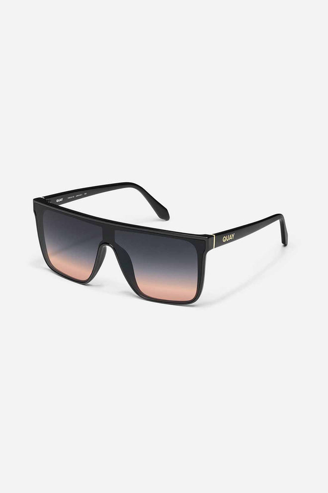 QUAY Black to Coral Nightfall Sunglasses side