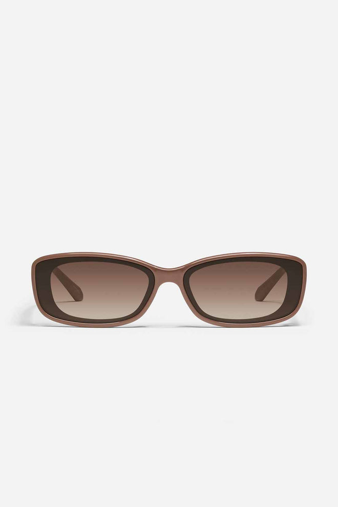 QUAY Brown Vibe Check Sunglasses