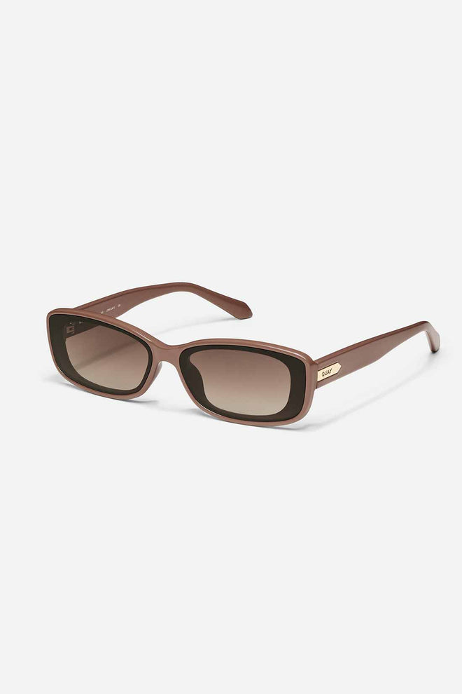 QUAY Brown Vibe Check Sunglasses side