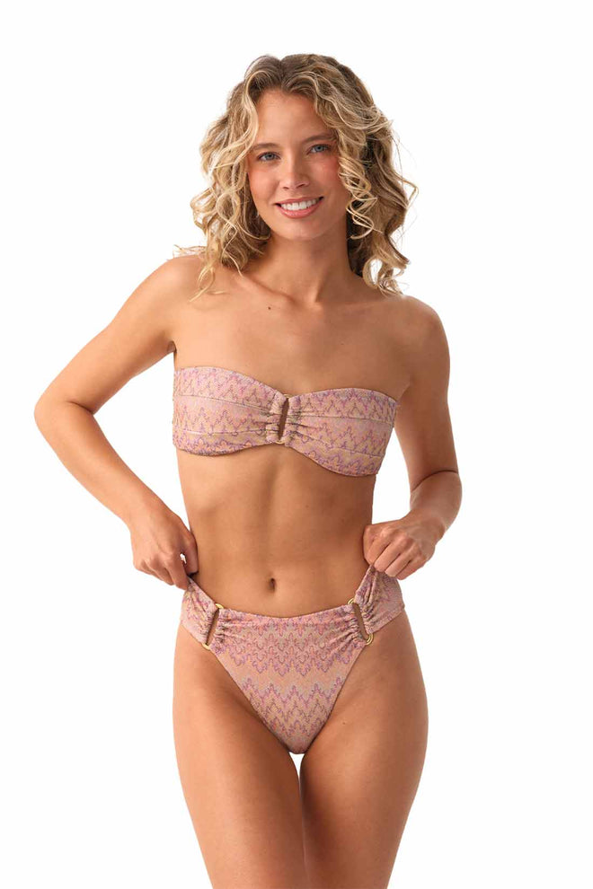 PQ Dazzle Bandeau Bikini Set