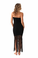 PQ Midnight Vanessa Fringe Dress back
