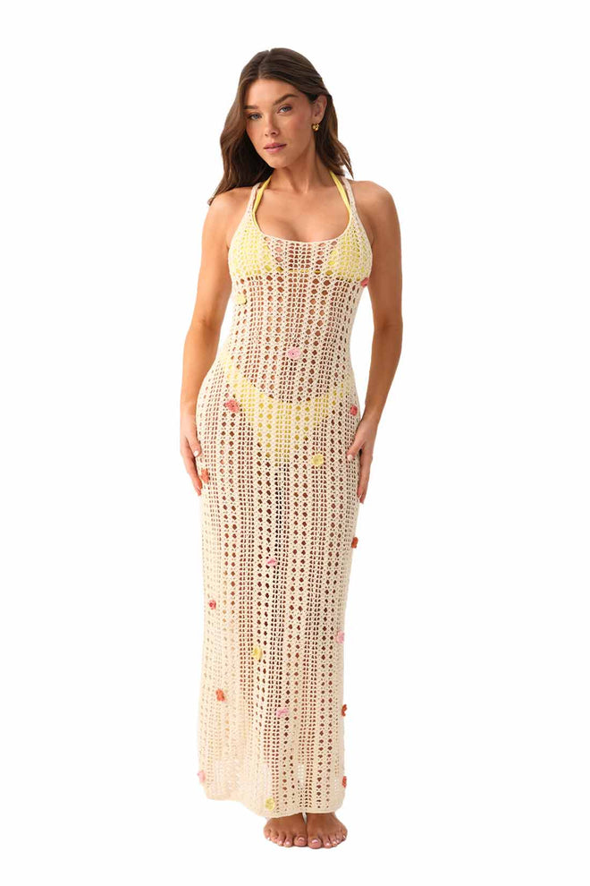 PQ Natural Lucy Flower Coverup