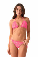 PQ Tulip Lace Triangle Teeny Bikini Set front