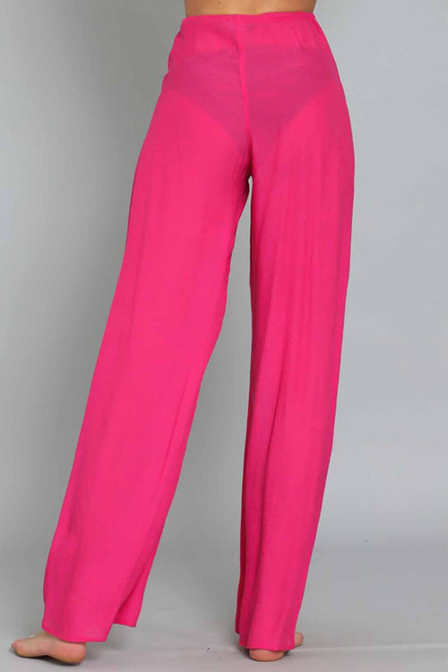 Alexa Fuchsia Pants back