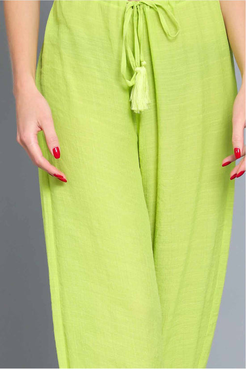 Alexa Lime Pants detail