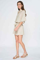 Oatmeal Kimono Romper side