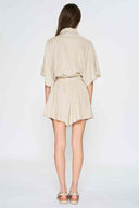 Oatmeal Kimono Romper back
