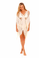 Milonga Ivory Fringes Coverup front