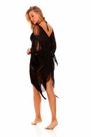 Milonga Black Fringes Coverup back