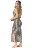 Garotas Inyra Crochet Zigzag Maxi Dress back