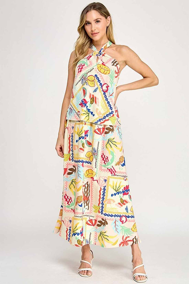 Summer Vacation Skirt Set