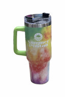 Multicolor Tie Dye 40oz Tumbler back