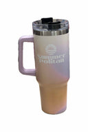 Orange Tie Dye 40oz Tumbler back
