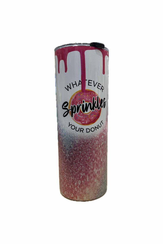 Pink Glitter Sprinkles 20oz Tumbler