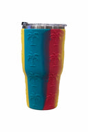 Pastel Palm Trees 30oz Tumbler back