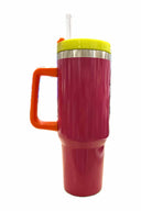 Fuchsia Color Block 40oz Tumbler back
