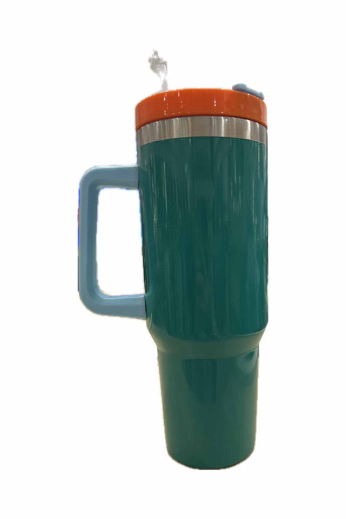 Green Color Block 40oz Tumbler back