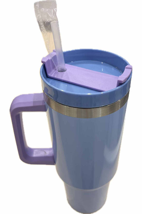 Purple Color Block 40oz Tumbler detail