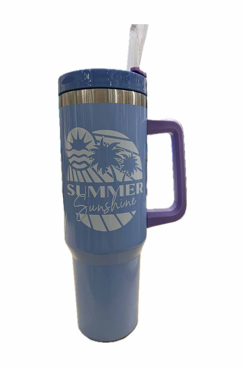 Purple Color Block 40oz Tumbler