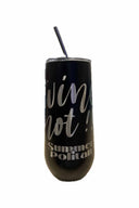 Black Solid 20 oz Flute