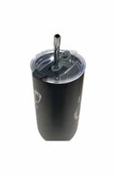 Black Solid 20 oz Flute detail
