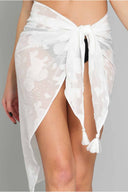 Tiffany White Sarong details