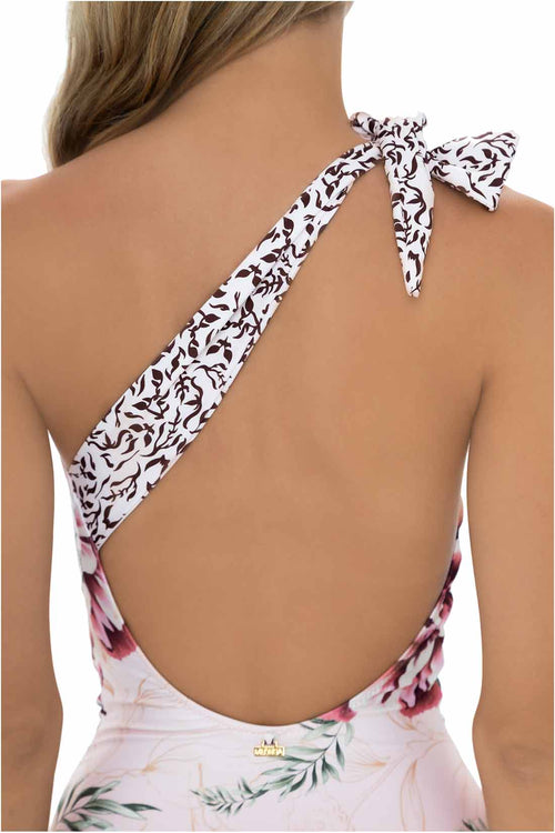 Milonga Savage One Shoulder One Piece back detail