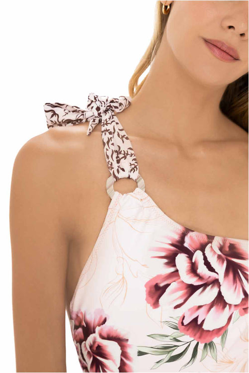 Milonga Savage One Shoulder One Piece detail front