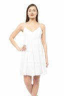 Hanna White Strappy Mini Dress
