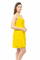 Hanna Yellow Strappy Mini Dress side