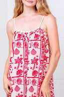 Red Shell Maxi Dress detail