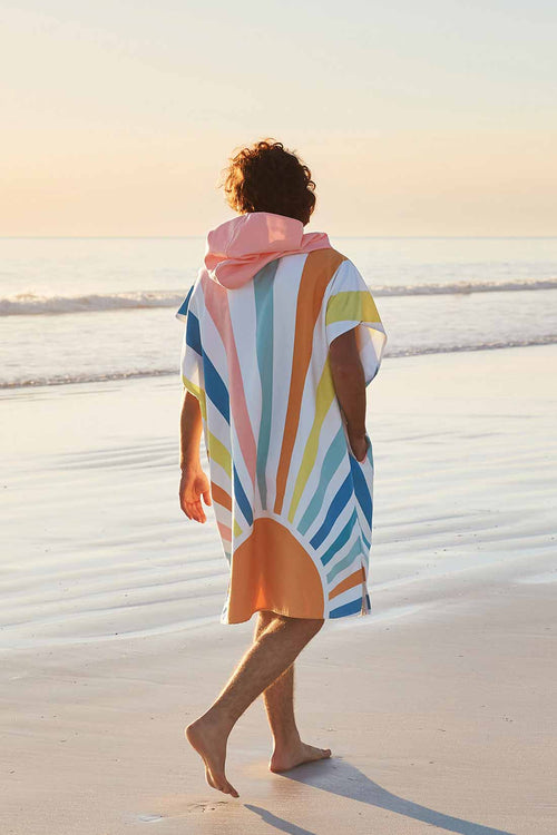 Dock and Bay Rising Sun Hooded Towel lifestyle