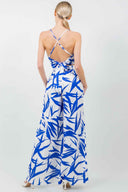 Leaf Print Pants Set back
