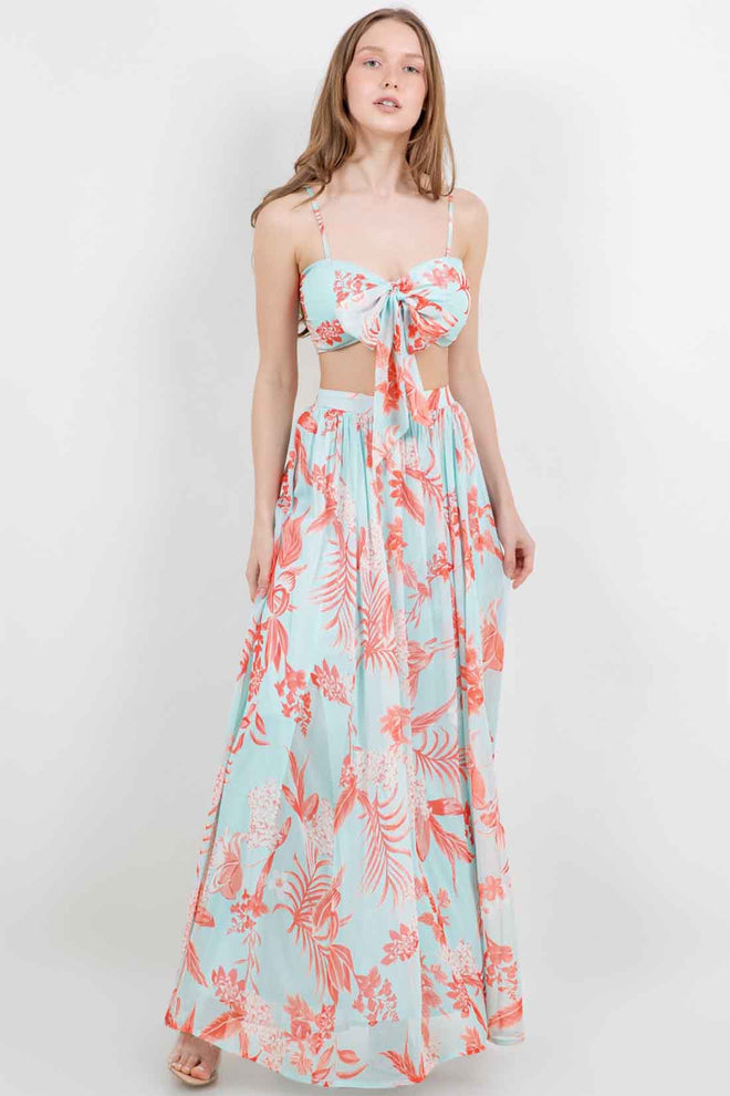 Mint Maxi Skirt Set