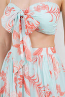 Mint Maxi Skirt Set details